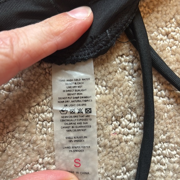 Black Lace Swim Shorts - Picture 8 of 8